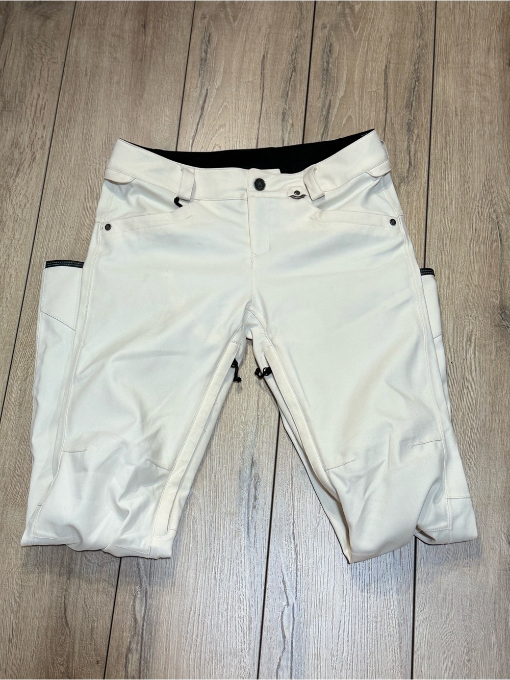 Volcom Cream Snowboard Ski Pants Waterproof Stretch Ivory Medium - Picture 7 of 16